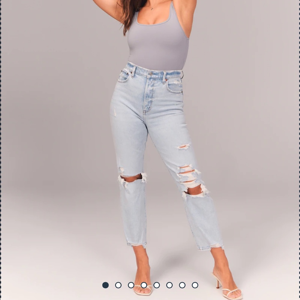 💜Abercrombie💜Ultra High Straight Ankle Jeans